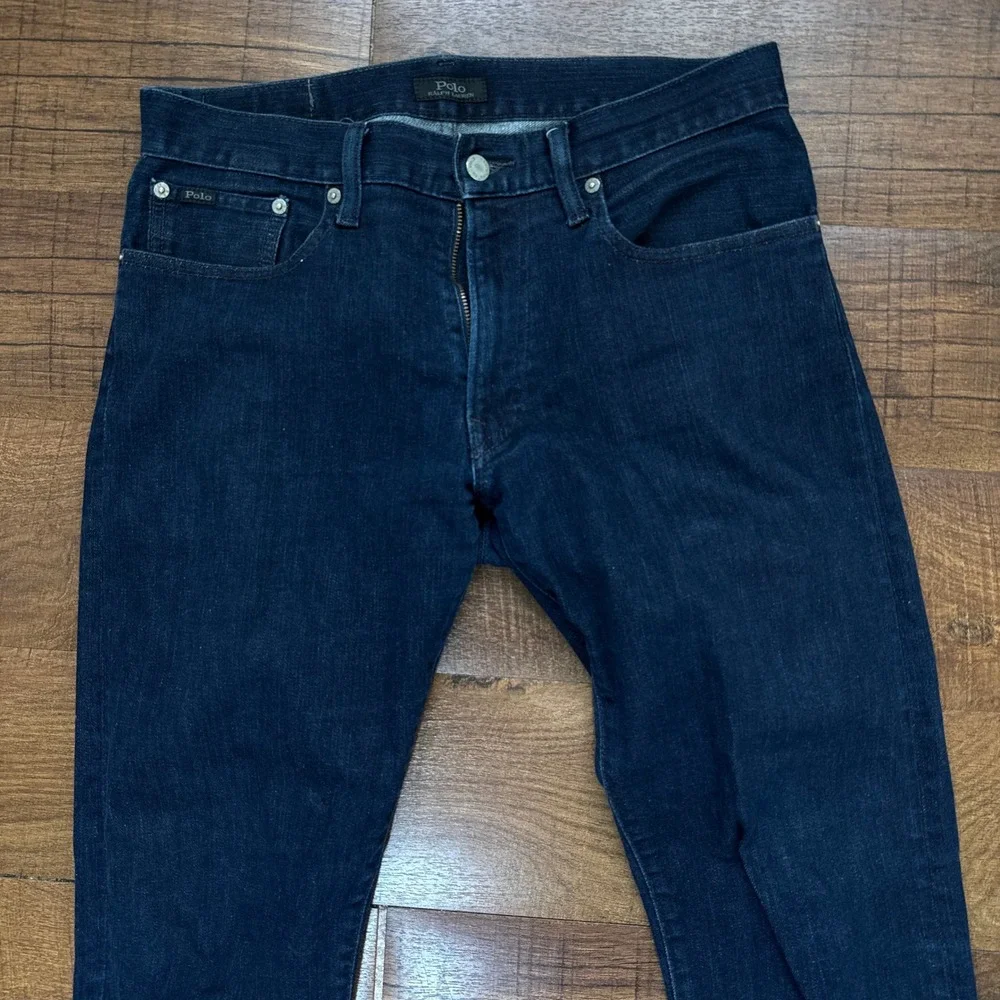 Polo Ralph Lauren Hampton Relaxed Straight Jeans Mens 30x30 Dark Blue Denim